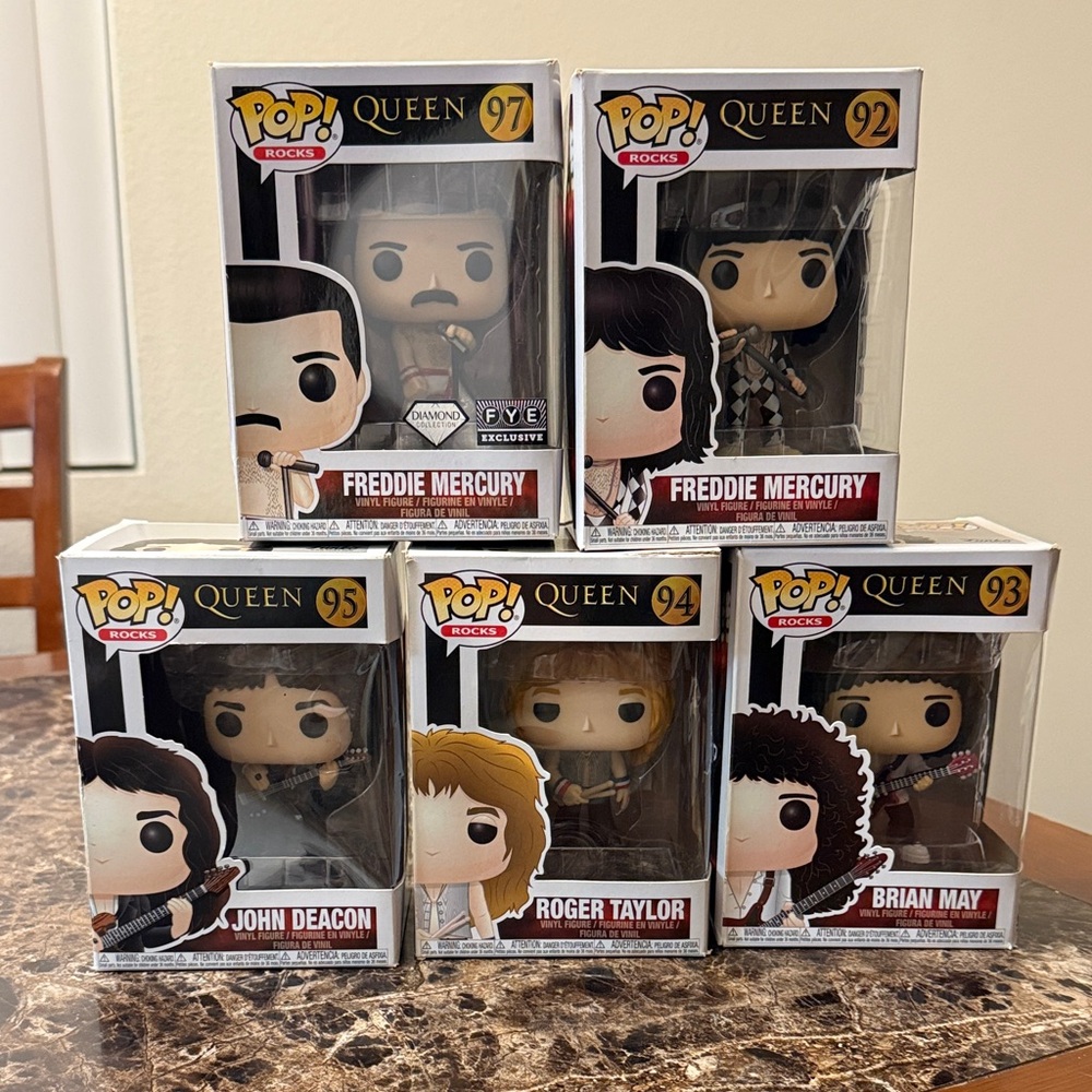 Funko Pop Queen Band Set Funko Pop